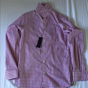 NWT Non-Iron Grant Fit Plaid Shirt